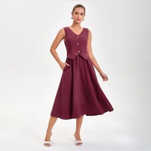 💕NEW💕 Red Wine Dress